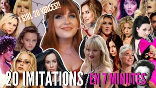 20 IMITATIONS EN 7 MINUTES 😱 chanteuseschanteurs impression [upl. by Ginny]