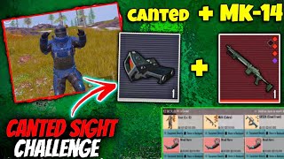 No Recoil MK14 ❌without Scope  Only Canted sight scope challenge 😱 PUBG METRO ROYALE [upl. by Rebeh]