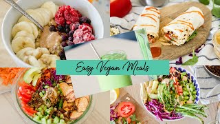 5 EASY Vegan Meals I Eat EVERY Week [upl. by Erbma697]