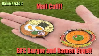 BFC Burger and Ramen Eggs  Mail Call [upl. by Annahtur112]