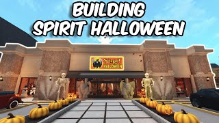 BUILDING SPIRIT HALLOWEEN in BLOXBURG [upl. by Yenitirb]