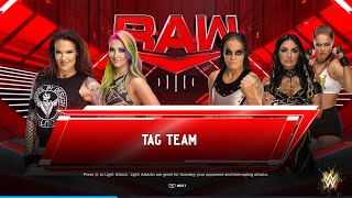 WWE 2k24 I RAW Ep 26 I LitaTegan Nox vs Shayna BaszlerSonya Deville I Gameplay [upl. by Susejedesoj]