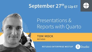 Beautiful reports and presentations with Quarto  Led by Tom Mock RStudio [upl. by Anora]