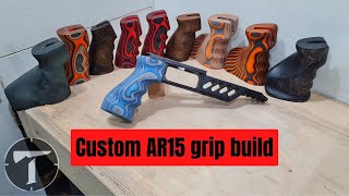 DIY custom ar15 pistol grips for the fx impact s510tr Airmaks katran target air rifles [upl. by Alasdair]