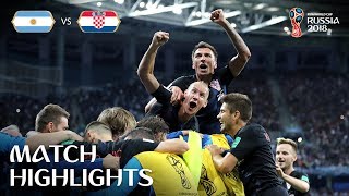 Argentina v Croatia  2018 FIFA World Cup  Match Highlights [upl. by Shantee]