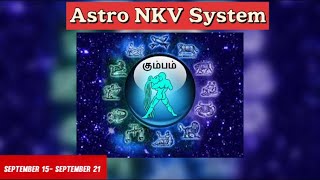 ASTRO NKV SYSTEM astrology weeklyhoroscope september2022 nellaivasanthan whatsyourrasi [upl. by Schwerin275]