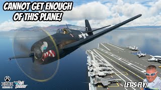 MSFS XBOX  F6F HELLCAT Is An Aircraft Carrier MASTERPIECE msfs2020 xbox [upl. by Yovonnda]