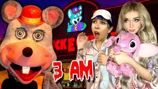 Do NOT Sleep OVERNIGHT at a HAUNTED Chuck e Cheese3 AM CHALLENGE PART 1 [upl. by Lokkin]