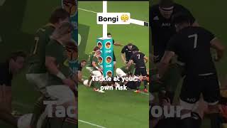 Tackle at your own risk springboks rugby newzealandrugby [upl. by Yecnahc]