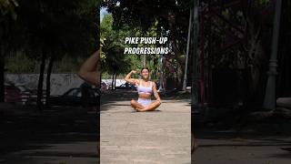 Pike Push Up Progressions calisthenics [upl. by Erminia]