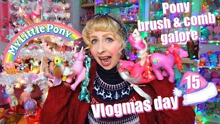 Vlogmas day 15  vintage G1 My little Pony burshes amp combs  advent calendars [upl. by Siderf200]