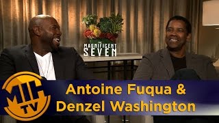 Antoine Fuqua amp Denzel Washington The Magnificent Seven Interview [upl. by Jeanine716]