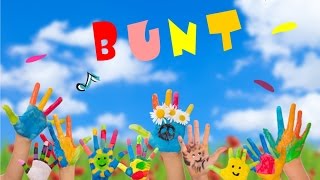 Farbenlied mit Klatschspiel MitmachVideo ♪ BUNT ♪ Kinderlieder Bewegungslieder Toleranzlieder [upl. by Avir]