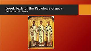 Patrologia graeca  Download Greek Texts [upl. by Idelson]