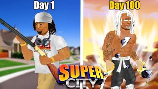 I SURVIVED 100 DAYS IN SUPER CITY [upl. by Massiw294]