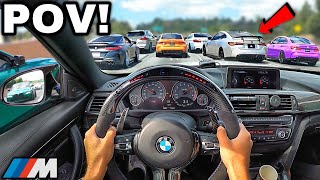 Chasing BMW Drivers In A Straight Piped BMW M4 F82 SUPERCAR KILLER LOUD EXHAUST POV [upl. by Faletti]