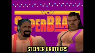 Steiner Brothers entrance  WCW Saturday Night by GM Spectre Nintendo 64 [upl. by Wilkens501]