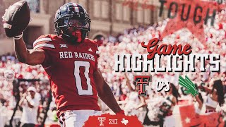 Texas Tech Football vs UNT Highlights W 6621  Sept 14 2024 [upl. by Ahsinroc]