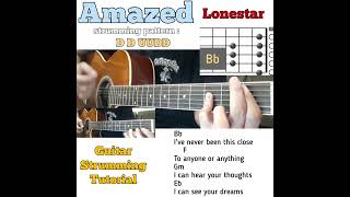 Amazed  Lonestar guitar chords w lyrics amp strumming tutorial [upl. by Naillil651]