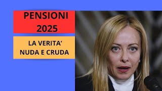 NOVITA SULLE PENSIONI 2025 [upl. by Cranston]