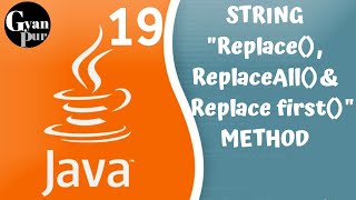 Replace ReplaceAllReplaceFirst Method in Java Java Tutorial for beginners [upl. by Alamat341]