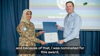 Meet Major Sania Safdar Pakistani peacekeeper recognized by UN for gender advocacy [upl. by Notlimah]