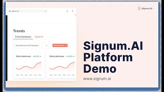 Signum AI  New Demo  October 2024 [upl. by Antons47]