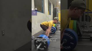 back arch during deadlift analysis fitnesscoach tayofit workoutcoach exerciseform [upl. by Arty]