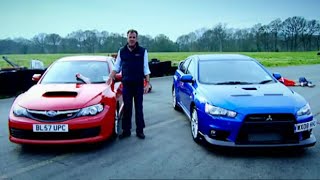 Mitsubishi Evo vs Subaru Impreza HQ  Top Gear [upl. by Selle]