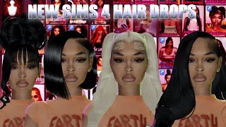 SIMS 4 NEW HAIR DROPS URBAN HAIRSTYLES  CC LINKS [upl. by Troxell]