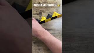 EASY PAPER ORIGAMI CROWN TUTORIAL  DIY PAPER CROWN STEP BY STEP  FOLDIG CROWN ORIGAMI  KING CROWN [upl. by Henrion]