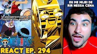 CHAMADO DA DESTRUIÇÃO LUFFY VS LUCCI COMEÇA React One Piece EP 294 [upl. by Halstead]