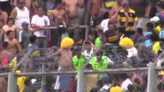 Boca Juniors fans beat up security on their stadium 28102012 Argentina Barras Bravas [upl. by Mailliwnhoj]