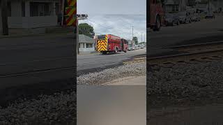 Princeton Indiana Fire Department responding to calls [upl. by Ahsinar57]