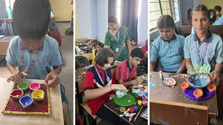 DIYA DECORATION COMPETITION  SURMOUNT INTERNATIONAL SCHOOL GORAKHPUR best school gorakhpur [upl. by Lebasiram]