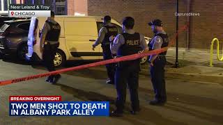 2 men killed in Albany park shooting Chicago police say [upl. by Tniassuot378]