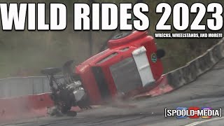 WILD RIDES 2023 WRECKS WHEELSTANDS AND MORE [upl. by Esined563]