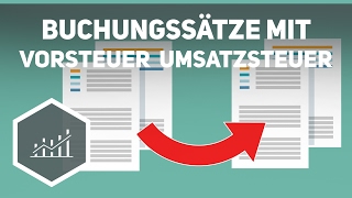 Buchungssätze mit Vorsteuer und Umsatzsteuer  Externes Rechnungswesen [upl. by Churchill603]