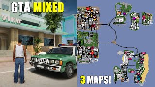 All Three GTA Maps in One Game  GTA Mixed Mod SADirectX 30 [upl. by Nasus]