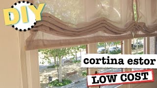 DIY CORTINAS ESTOR  LOW COST  SUPER FACIL Y ECONOMICO [upl. by Yuria110]