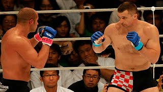 Fedor Emelianenko vs Mirco CroCop  All Significant Strikes [upl. by Brigitta630]