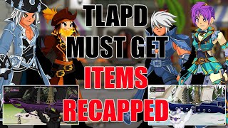 AQW Must Get TLAPD Items Recapped 20 Maps  Boss Drops  Seasonal Gear  Merge Shops  Houses [upl. by Yeslek291]