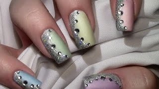 Pastell Mix Nageldesign mit Nagellack für kurze und lange Nägel  Nail Art Design Tutorial [upl. by Patrice828]