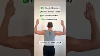 Fix Rounded Shoulders Fast 3 Easy Exercises [upl. by Calen]