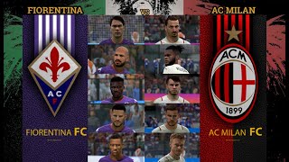 FIFA 22  SERIE A REALISM  FIORENTINA vs AC MILAN [upl. by Hock]