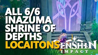 All Inazuma Shrine of Depths Genshin Impact [upl. by Nosittam]