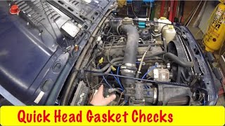 Blown HeadGasket Quick Easy Checks [upl. by Yekcir]