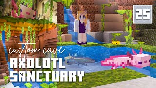 Axolotl Sanctuary with Custom Cave  Let’s Play Minecraft 120  Episode 25 [upl. by Ynnavoig]