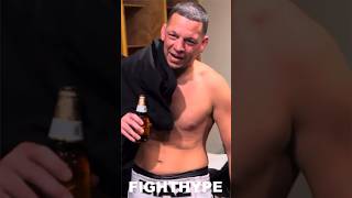 Nate Diaz IMMEDIATELY AFTER BEATING Jorge Masvidal CELEBRATES with a BEER [upl. by Mallon]