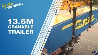 LKW WALTER 136m Cranable Trailer [upl. by Sinnej]